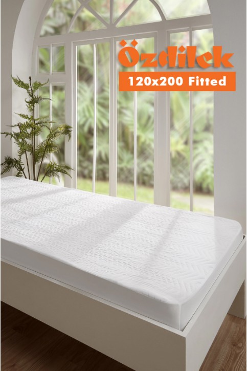 Özdilek Tek Kişilik 120x200 Kapitone Sıvı Geçirmez Fitted Alez