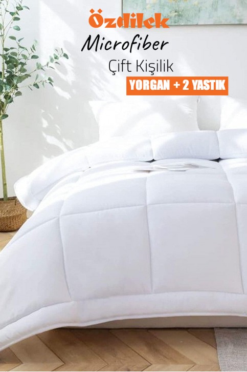 Özdilek Çift Kişilik Yorgan ve 2 Adet Yastık Seti