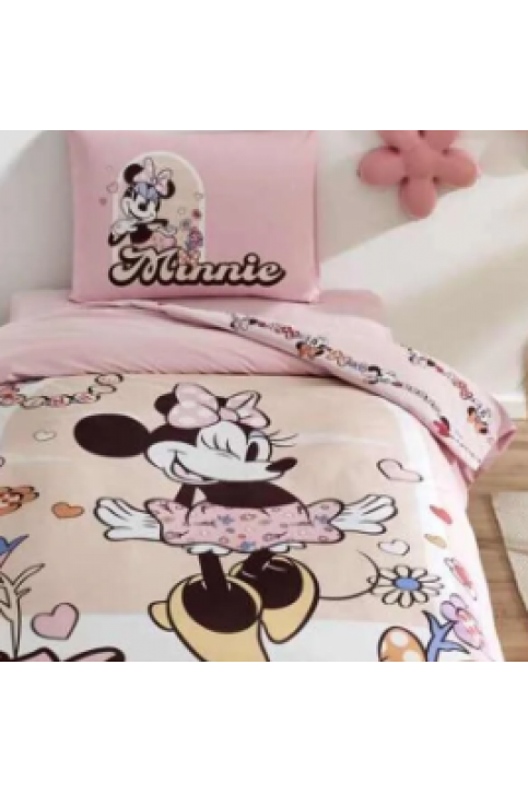 Özdilek Lisanslı Minnie Garden Tek Kişilik Nevresim Takımı Özdilek Lisanslı Minnie Garden Tek Kişilik Nevresim Takımı