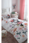 Özdilek Lisanslı Disney Minnie Mouse Flowers Tek Nevresim Takımı