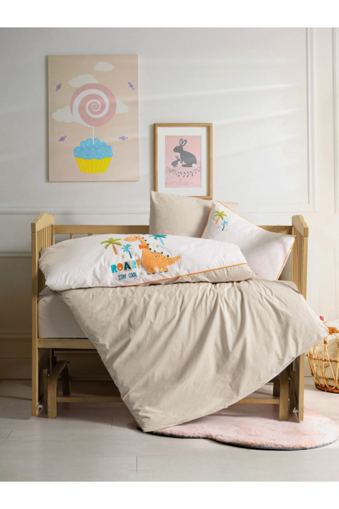 Cotton Box Kiddo Punch Nakışlı Bebek Nevresim Takımı