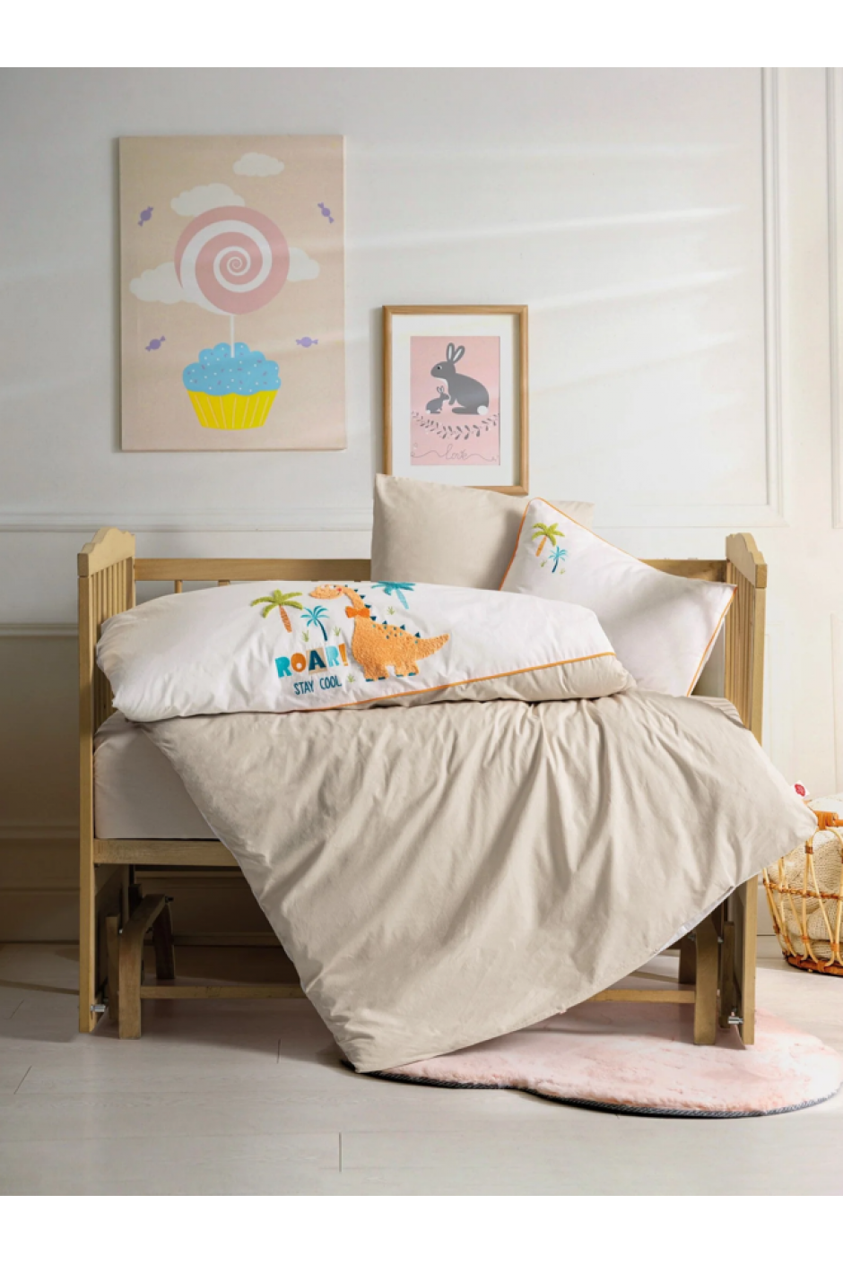 Cotton Box Kiddo Punch Nakışlı Bebek Nevresim Takımı Cotton Box Kiddo Punch Nakışlı Bebek Nevresim Takımı