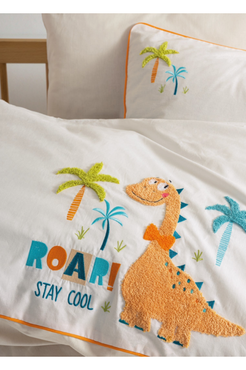 Cotton Box Kiddo Punch Nakışlı Bebek Nevresim Takımı