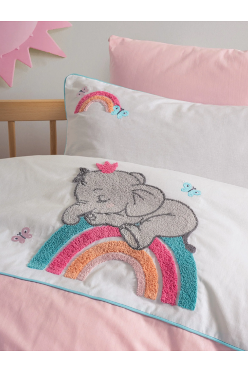 Cotton Box Lucky Punch Nakışlı Bebek Nevresim Takımı Cotton Box Lucky Punch Nakışlı Bebek Nevresim Takımı