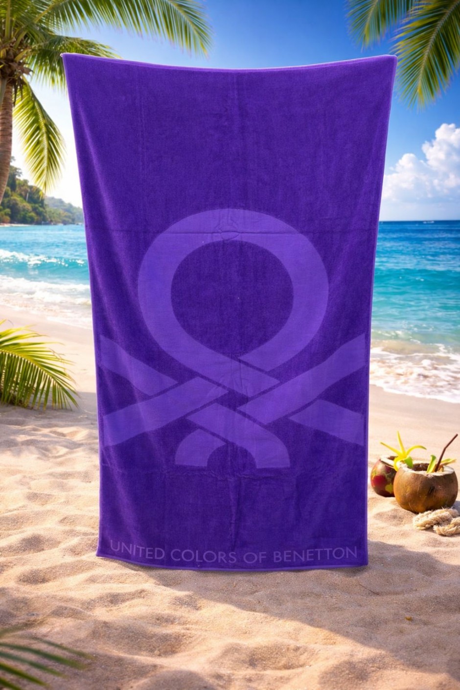 Outlet Plaj Havlusu Mürdüm 180x100cm