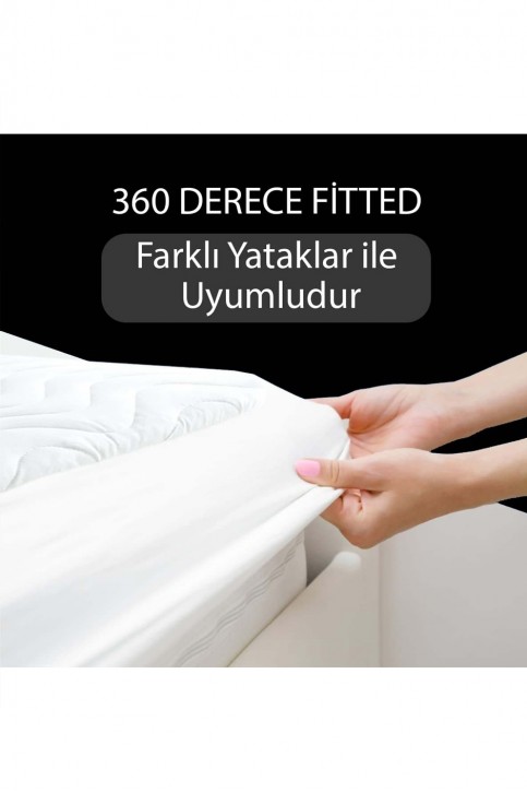 180x200 Premium Handmade %100 Pamuk Yatak Alezi Fitted Sıvı Geçirmez Kapitone 180x200 Premium Handmade %100 Pamuk Yatak Alezi Fitted Sıvı Geçirmez Kapitone